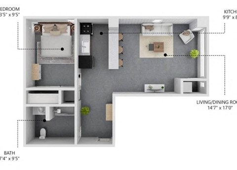 A4 - Skybox at Ballyard Lofts, Iowa , 50309